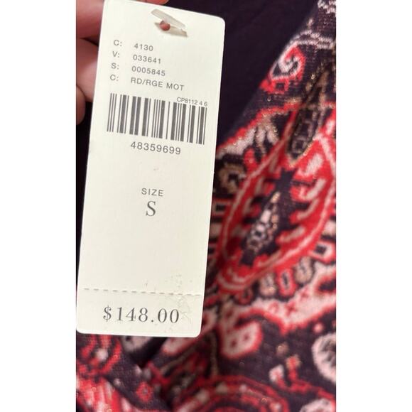 NWT! Maeve by Anthropologie Paisley Belted Dress Size Small - Picture 7 of 8